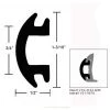 TACO MARINE Rub Rail Flexible Vinyl Insert - 1-3/16" H X 1/2" W