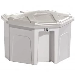 WEST MARINE Boat Docking Triangular Corner Style Polyethylene Dock Box