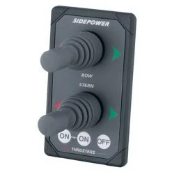 Boat Docking Side-Power Gray Round Cut Dual Joystick Control