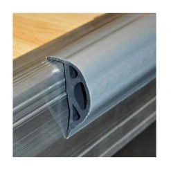 TAYLOR MADE Boat Docking True Color Commercial Grade P-Shape Vinyl Dock Edging, Large 10' Straight