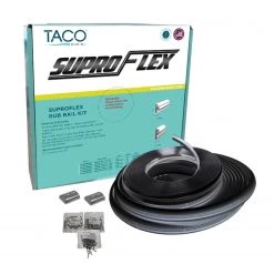 TACO MARINE SuproFlex Medium Rub Rail Kit Black, 60'