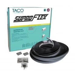TACO MARINE SuproFlex Medium Rub Rail Kit Black, 80'