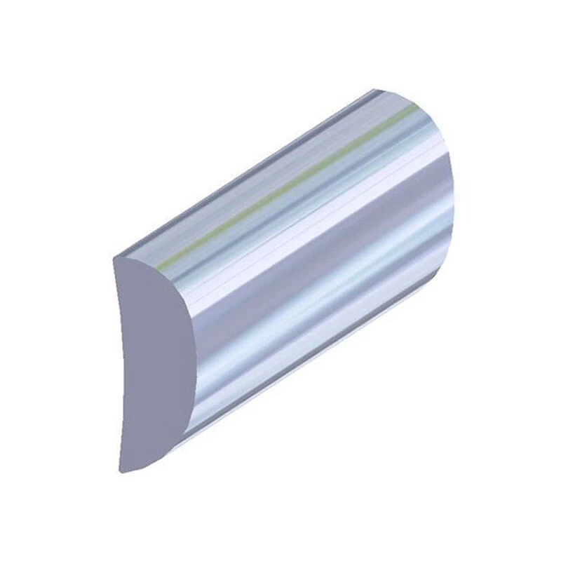 TACO MARINE Aluminum Rub Rail - 1/2"H X 3/16"W X 12'L, #6 Screws 1 TACO MARINE Aluminum Rub Rail - 1/2"H X 3/16"W X 12'L, #6 Screws