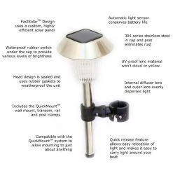 DAVIS INSTRUMENTS Boat Docking RailLight Premium™ Solar-Powered Light