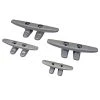 DOCK EDGE Dock Hardware Open Base Aluminum Cleats